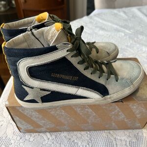 Golden Goose Navy slides SSENSE excl, 38, EEUC